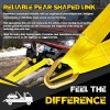 V-Bridle Tow Strap 2" x 6' with Snap Hooks, Cordura Sleeve, and Axle Straps | - Image 4