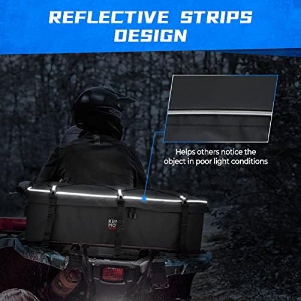 KEMIMOTO ATV Gear Bag for Front Rear Rack, ATV Storage Bags Water-Resistant - Image 7