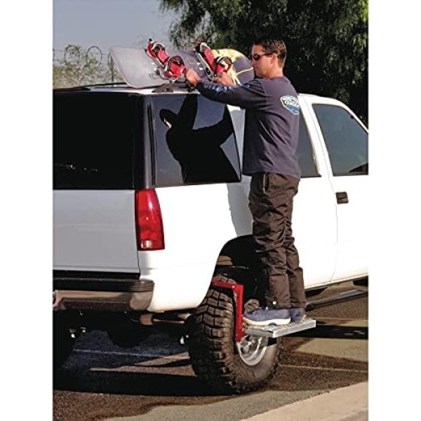 Powerbuilt Heavy Duty Tire Step for Truck, SUV, Non-Slip Steel Surface, - Image 3
