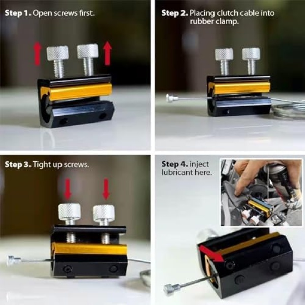 Cable Luber Tool for Motorcycle,Cable Lubricator Lubricant Luber Lube Oiler Tool - Image 5