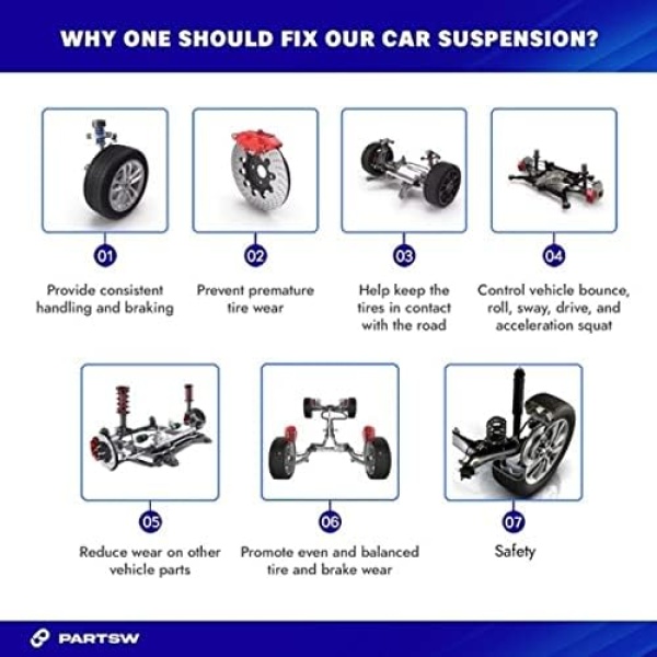 PartsW - 10 Pc Front Suspension Kit for CHEVROLET - Image 9
