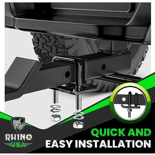 Rhino USA Hitch Tightener Anti Rattle Clamp (for 2 inch Hitches) Heavy Duty - Image 3