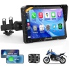 Carpuride W702PRO for Motorcycle CarPlay& Android Auto& Dual Bluetooth