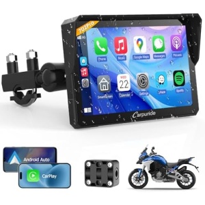 Carpuride W702PRO for Motorcycle CarPlay& Android Auto& Dual Bluetooth