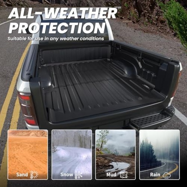 LASFIT 5FT7 Truck Bed Mat for Ram 1500 2009-2025 & RAM 1500 Classic 2019-2024 - Image 6