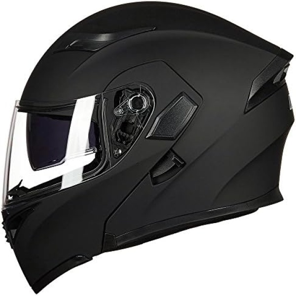 ILM Motorcycle Dual Visor Flip up Modular Full Face Helmet DOT 6 Colors Model - Image 3