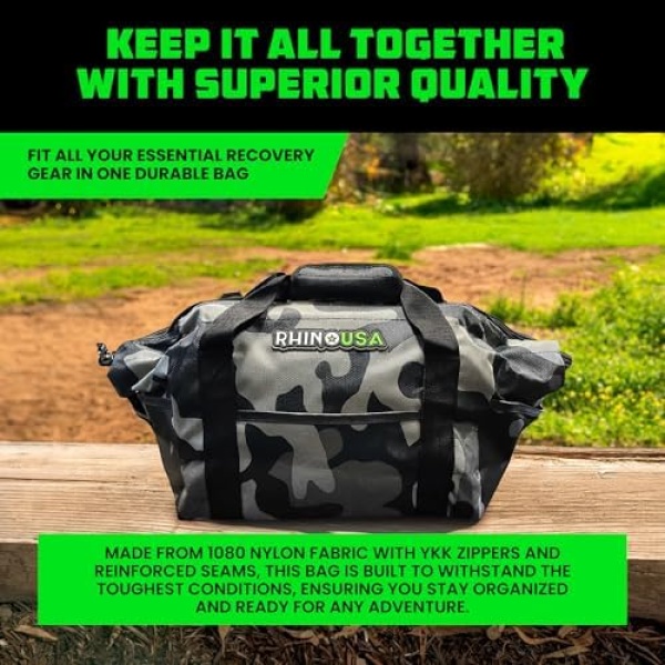 Rhino USA Heavy Duty Recovery Gear Storage Bag - Ultimate Recovery Kit Equipment - Image 4