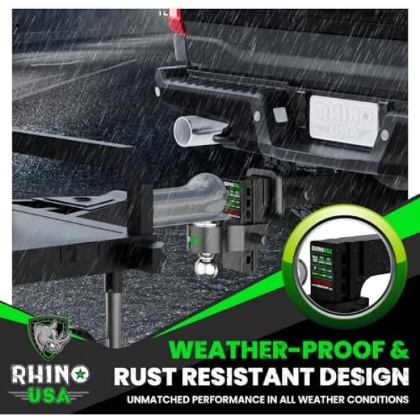 Rhino USA Adjustable Trailer Hitch (Fits 2-Inch Receiver) - Heavy Duty Aluminum - Image 6