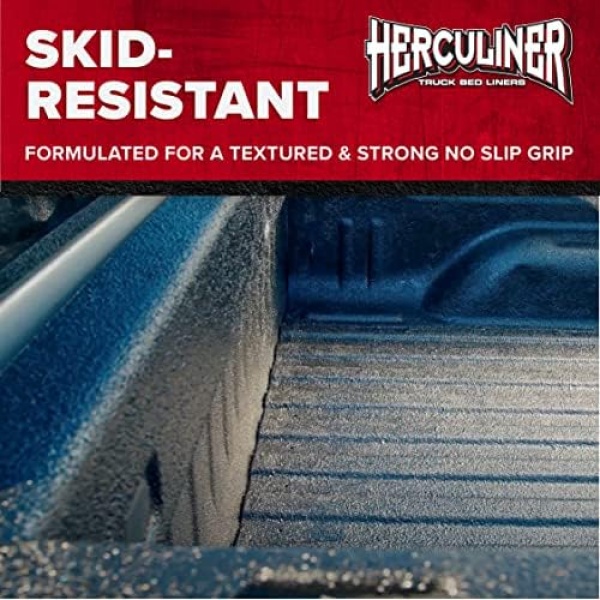 HERCULINER HCL1B8 Roll-on Bed Liner Kit,Black, 1 Gal. - Image 6