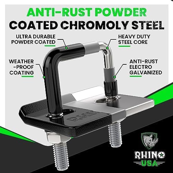 Rhino USA Hitch Tightener Anti Rattle Clamp (for 2 inch Hitches) Heavy Duty - Image 2