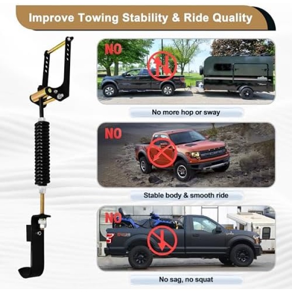 3611-YHD Heavy Duty Rear Leaf Spring Suspension Enhancement Kit,Fits Ford F-150 - Image 3