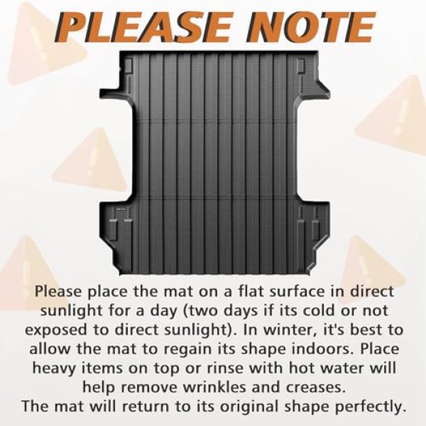TripleAliners Truck Bed Mat Compatible with 2019-2024 2025 Chevy Silverado/GMC - Image 3