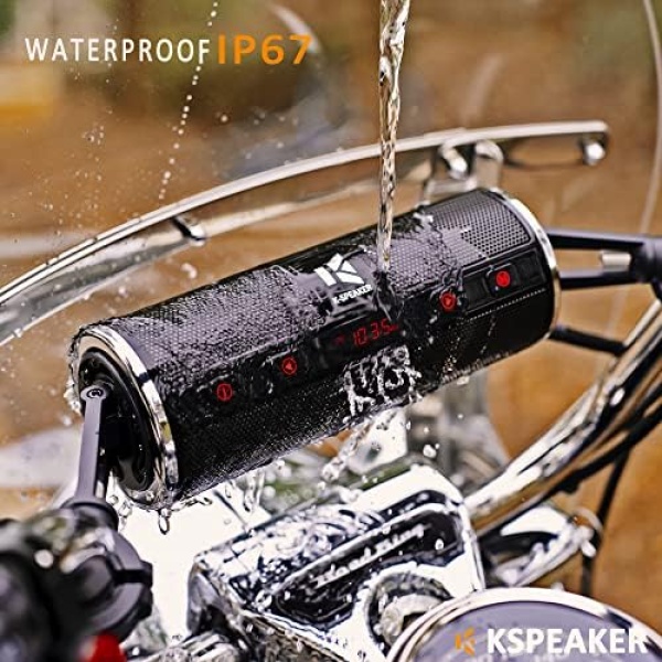 Motorcycle Speakers Bluetooth Waterproof Radio Audio System Built-in Amplifier - Image 2