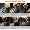 Tire Repair Kit - 68pcs Heavy Duty Tire Plug Kit, Universal Tire Repair Tools - Image 6