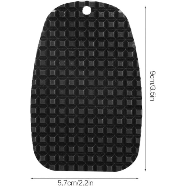 2 Pcs Black Motorcycle Side Kickstand Pad, Motorcycle Side Kickstand Non-Slip - Image 3