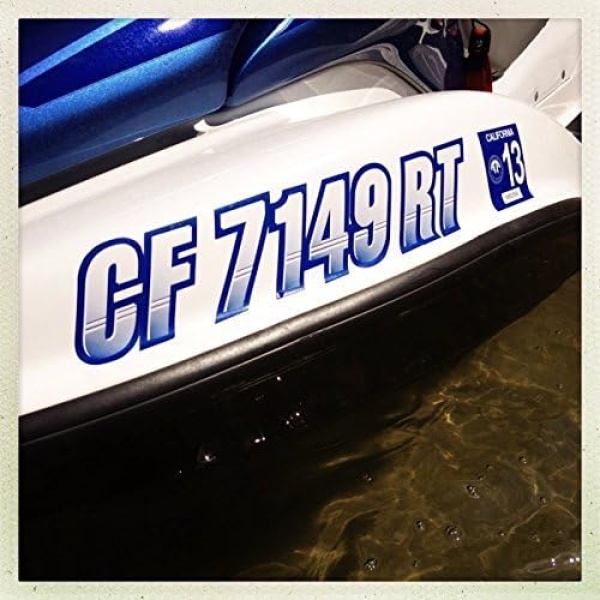 STIFFIE Techtron White/Black 3" Alpha-Numeric Registration Identification - Image 7