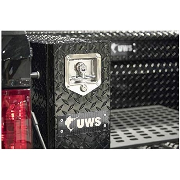 UWS EC20052 22-Inch Gloss Black Heavy-Wall Aluminum Truck Bed Tool Box - Image 8