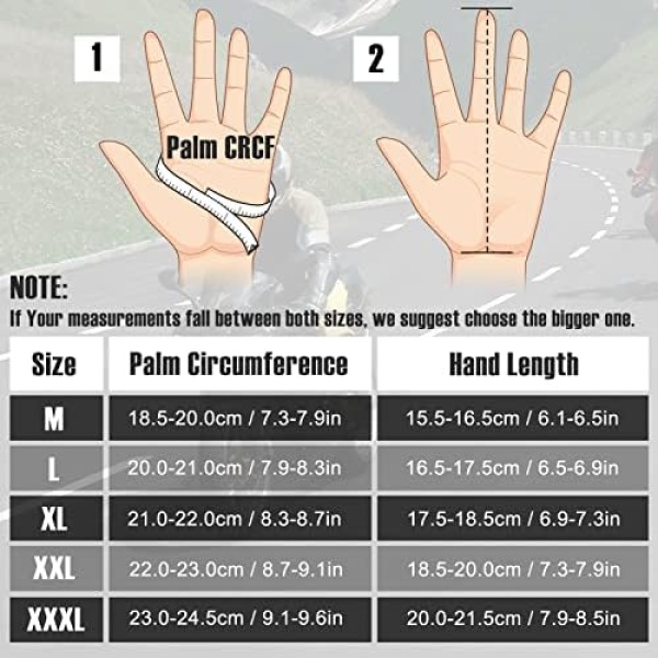 COFIT Motorcycle Gloves for Men and Women, Full Finger Touchscreen Motorbike - Image 5