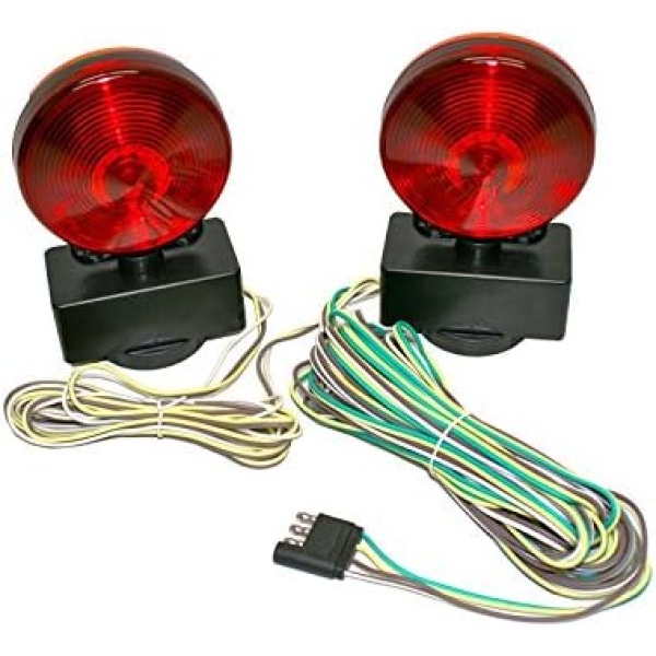 MaxxHaul 80778 Magnetic Towing Light Kit (Dual Sided for RV, Boat, Trailer