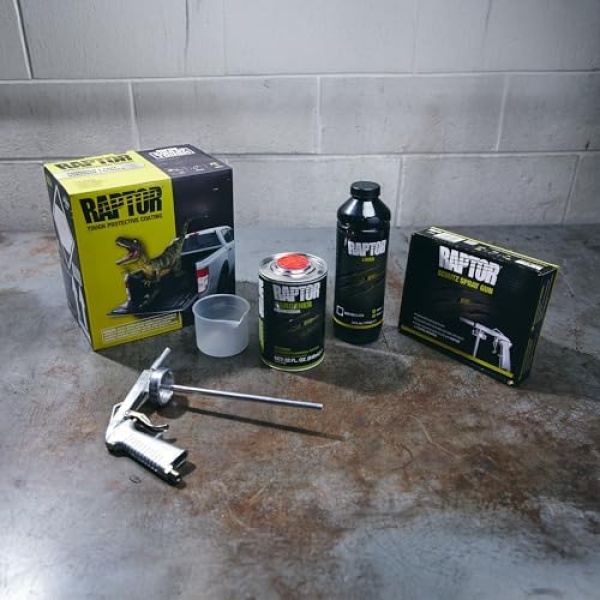 Raptor Black Urethane Spray-On Truck Bed Liner Kit, Protective Paint with Spray - Image 4