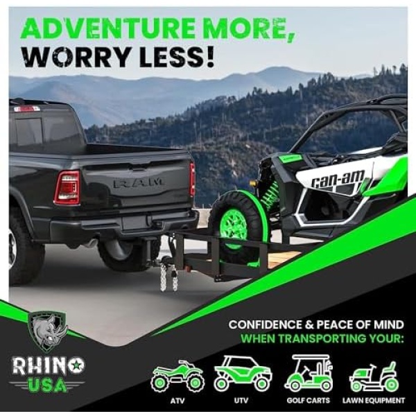 Rhino USA Wheel Chock Tie Down Kit (4,500lb Break Strength) (4) Heavy Duty - Image 6