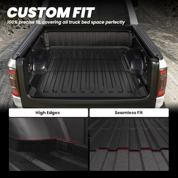 LASFIT 5FT7 Truck Bed Mat for Ram 1500 2009-2025 & RAM 1500 Classic 2019-2024 - Image 3