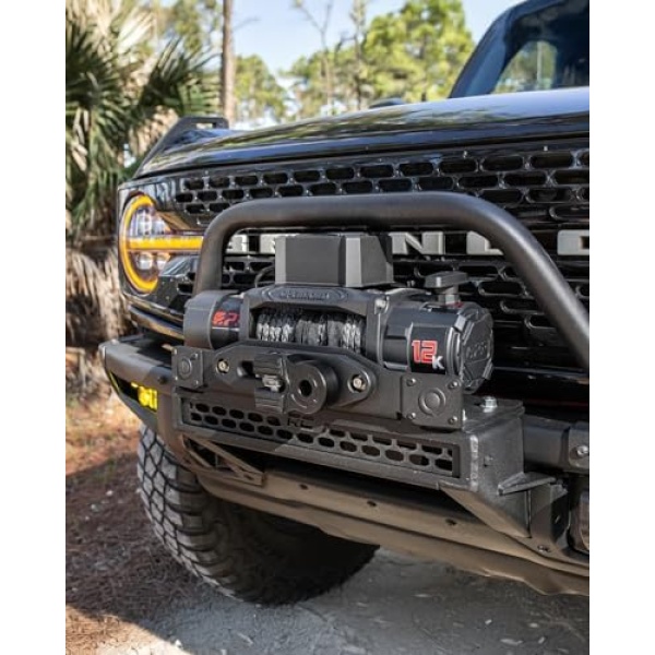 OPENROAD 13500 lb Recovery Winch with Synthetic Rope and 2 Wireless Remotes - Image 8