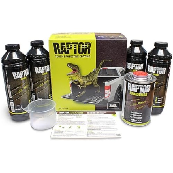 Raptor Black Urethane Spray-On Truck Bed Liner Kit, Protective Paint with Spray - Image 2