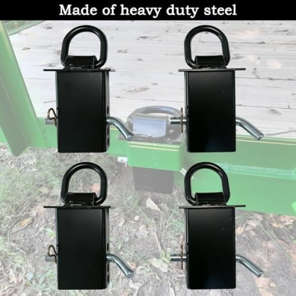 4Pcs Stake Pocket D Ring Trailer Stake Pocket Tie Down 16200lbs Fit for Utility - Image 5
