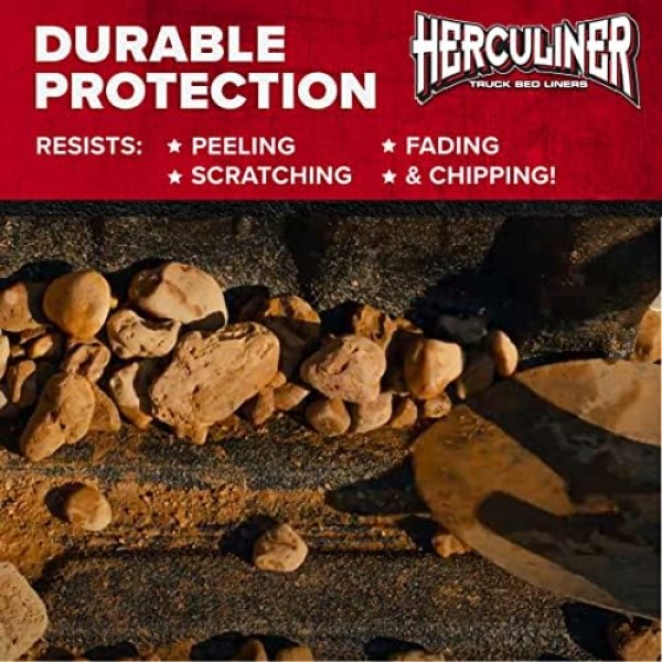 HERCULINER HCL1B8 Roll-on Bed Liner Kit,Black, 1 Gal. - Image 3