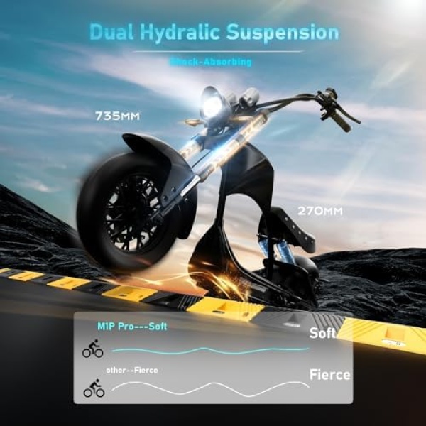 M1P Pro (2025 Upgraded) 4000W Electric Motorcycle for Adults 50MPH - Image 5