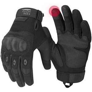 KEMIMOTO Tactical Gloves for Men, Touchscreen Motorcycle Gloves