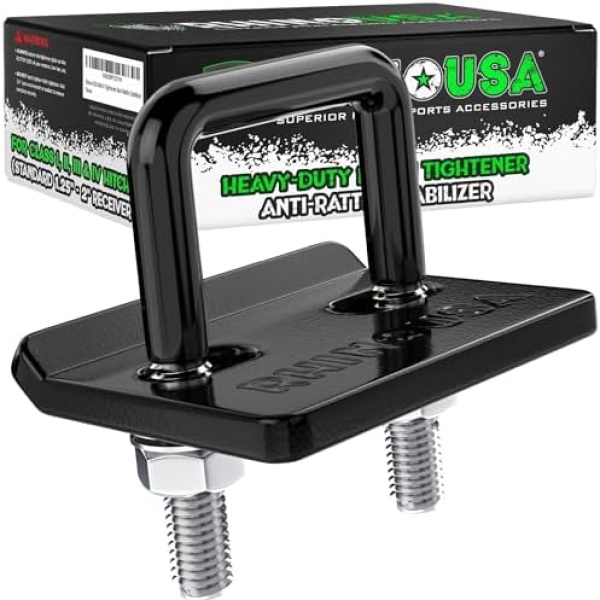 Rhino USA Hitch Tightener Anti Rattle Clamp (for 2 inch Hitches) Heavy Duty