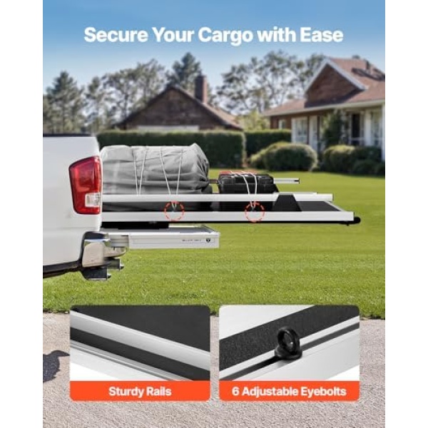 VEVOR Sliding Truck Bed Organizer, 63 x 47-Inch Heavy Duty Truck Bed Storage - Image 4