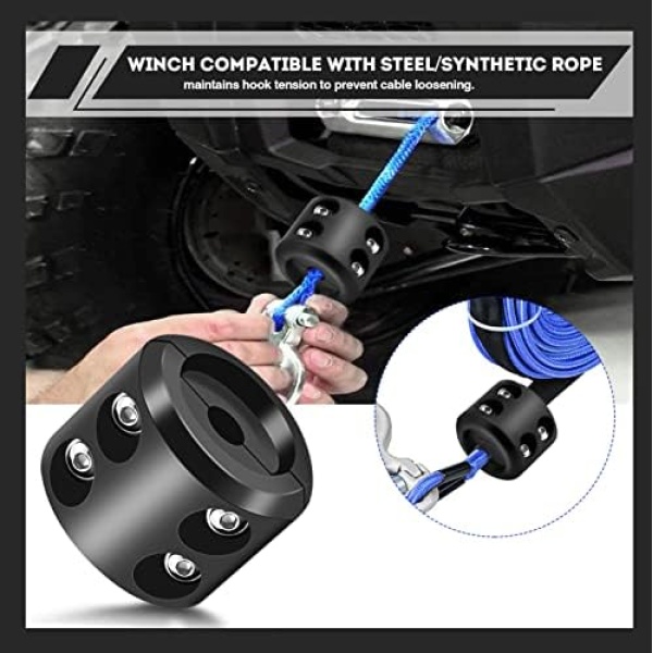 Winch Stopper for Cable. Truck UTV ATV Rubber Winch Cable Stopper - Image 6