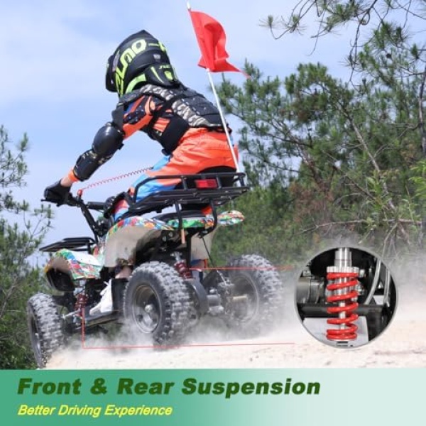 X-PRO ATV 4 Wheelers 40cc ATV Quads Quad (Green Camo) - Image 3