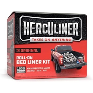 HERCULINER HCL1B8 Roll-on Bed Liner Kit,Black, 1 Gal.