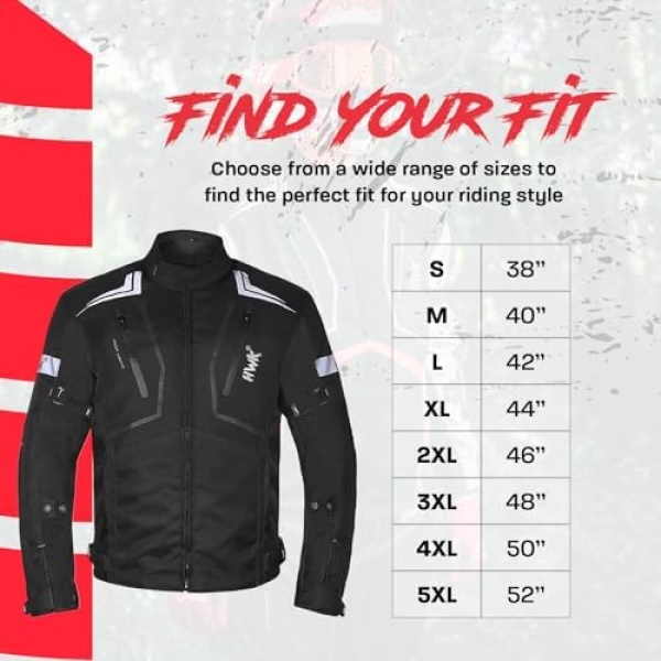 HWK Scorpion Motorcycle Jacket for Men & Women, Motorcycle Gear - Image 5