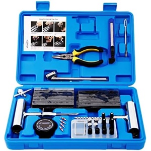 Tire Repair Kit - 68pcs Heavy Duty Tire Plug Kit, Universal Tire Repair Tools
