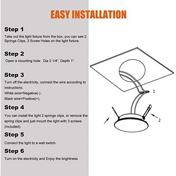 Facon 4.5Inch LED RV Puck Light, DLFST4-008, Full Aluminum Recessed LED Ceiling - Image 8