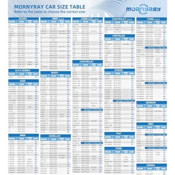 MORNYRAY Waterproof Car Cover All Weather Snowproof UV Protection Windproof - Image 3