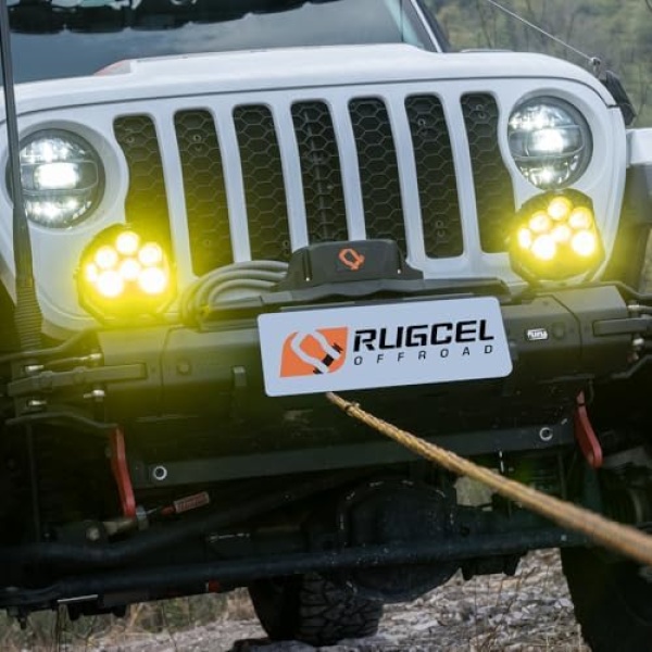 RUGCEL WINCH 12V EMCP Winch 13500lb New Waterproof Electric Synthetic Rope - Image 2