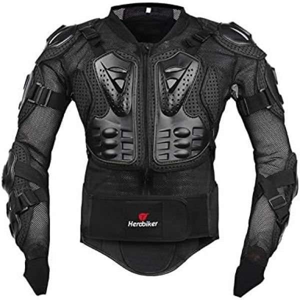HEROBIKER Motorcycle Full Body Armor Jacket spine chest protection gear