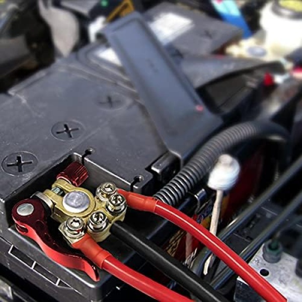 Car Battery Terminal Connectors, 2 Pcs 4 Way Quick Release Disconnect Car - Image 5