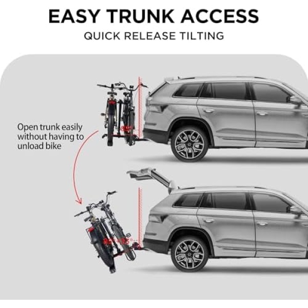 E-Bike Rack Hitch Mount Platform Style for Cars Trucks SUVs Minivans RV - Image 5