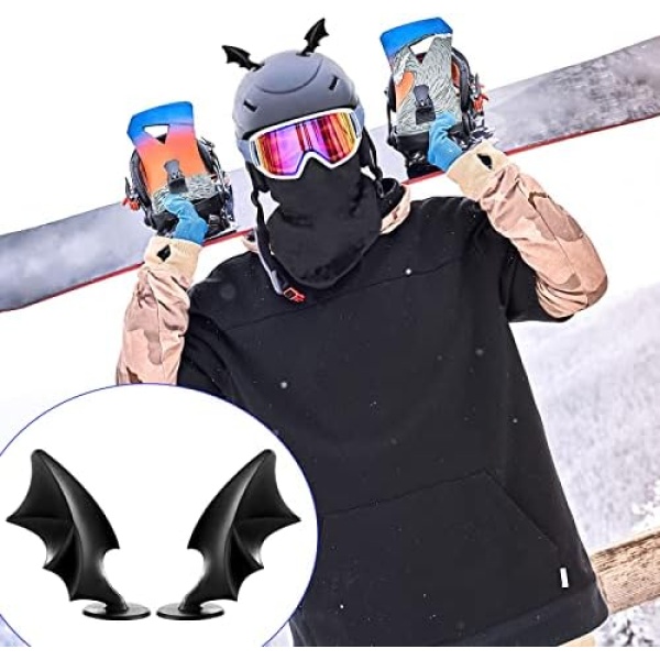 Lewtemi 4 Pairs Helmet Devil Horns Motorcycle Helmet Accessories Cat Ears Devil - Image 7