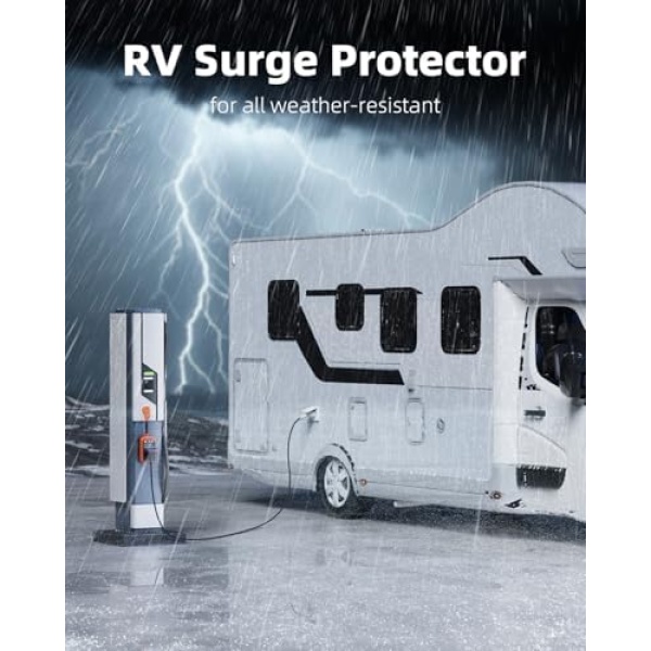 RV Surge Protector 30 Amp, 13000J Surge Protection RV Circuit Analyzer - Image 5