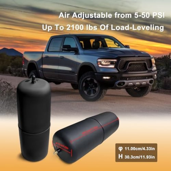 MILLISEC Air Helper Spring Bags Suspension Kit Compatible - Image 3
