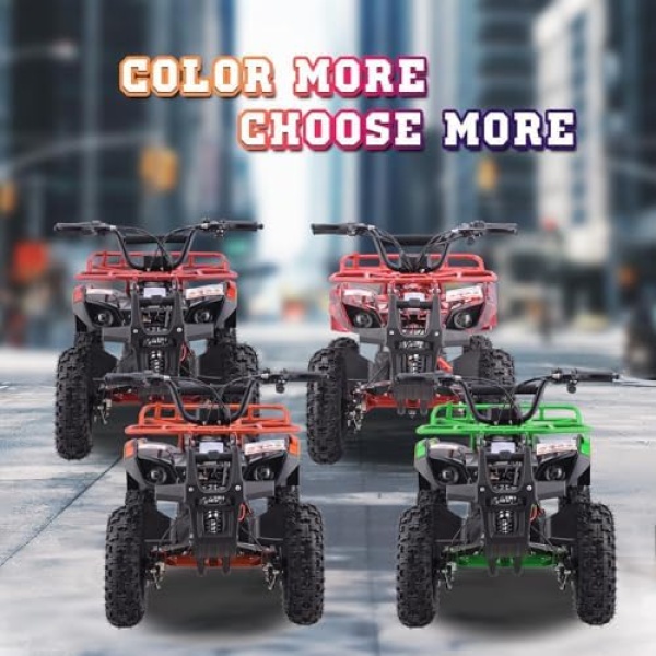 36V 4 Wheelers Electric ATV, Dirt Quad Vehicle Adjustable Speed, Kids Quad Bike - Image 7