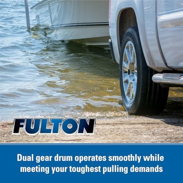 Fulton FW16000101 F2 Boat Trailer Winch with 20 Foot Winch Strap - Image 5